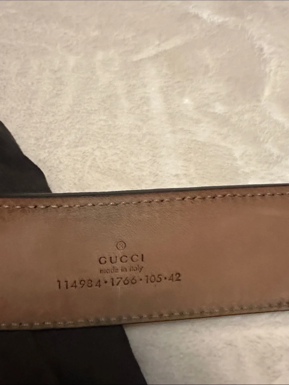 Gucci Green/Red/Black Web Leather Belt with GG Round Buckle